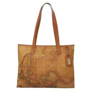 Prima Classe Leather Vinyl Handbag Beige